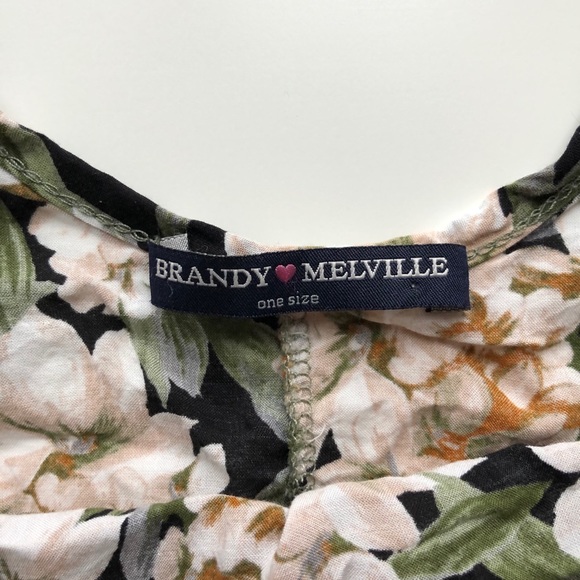 Brandy Melville Floral Crop Top - Picture 4 of 5